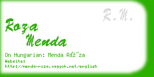 roza menda business card